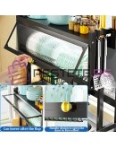 Сушилник над мивка с вратичка и различни отделения